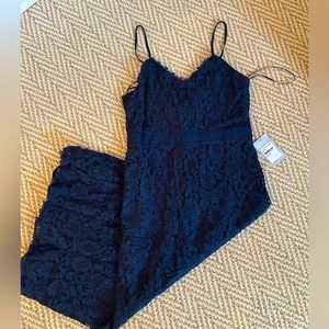 NSR navy lacy dress L with tags